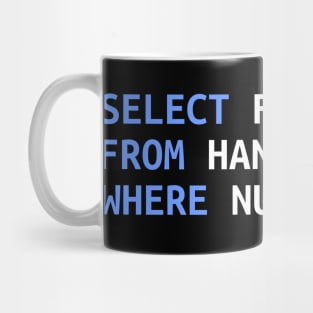 Middle Finger Select SQL Developer Funny Gift Mug